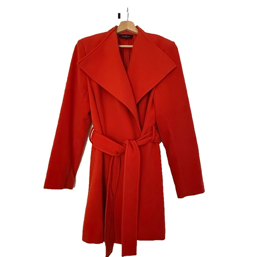 Coral colour striking coat